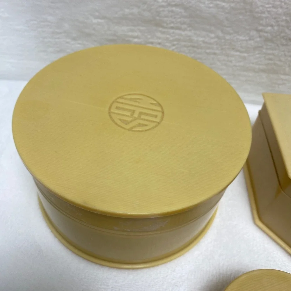 Vintage Bakelite Celluloid Vanity Set & Box Collection AS IS